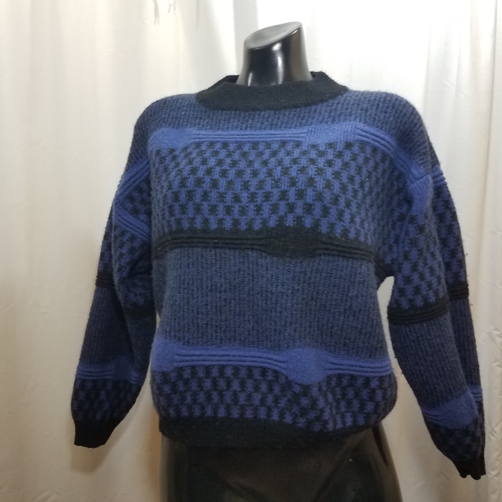 Vintage Benetton Boxy Ribbed Knit Sweater